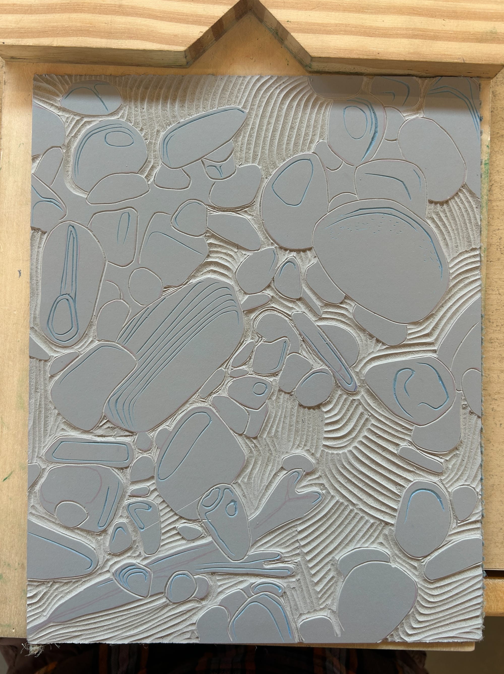 Pebbles (Linocut) - 4